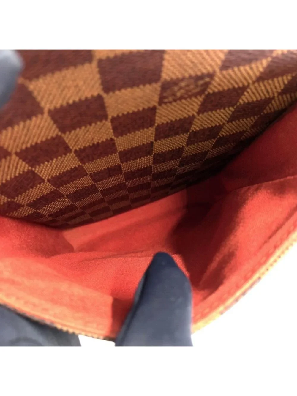 Louis Vuitton Broadway Damier Ebene Leather Brown Shoulder Bag Gold